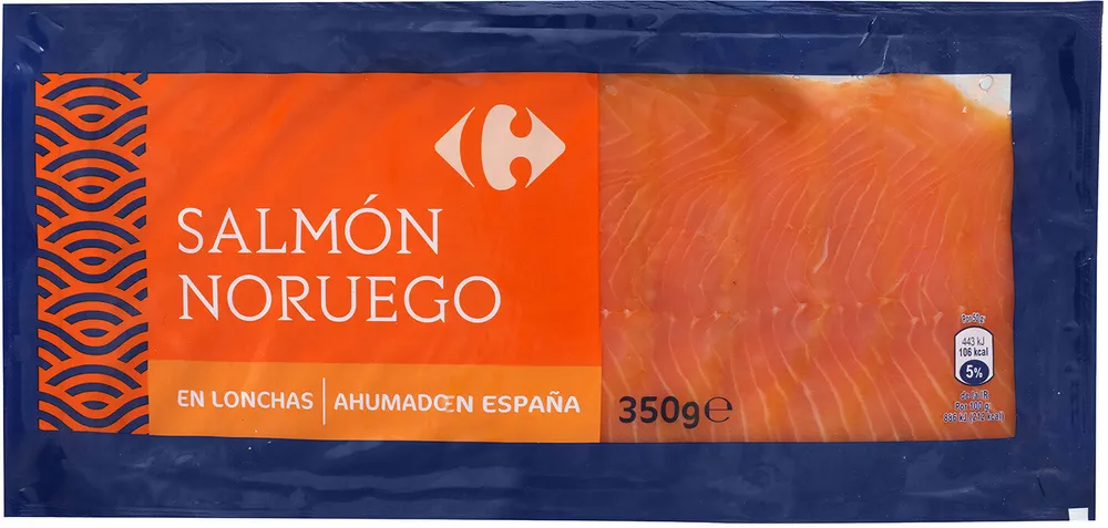 Salmón noruego ahumado