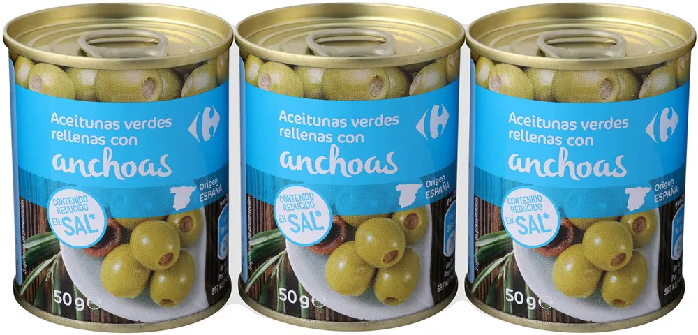 Aceituna manzanilla rellena anchoa bajo
