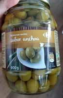 Aceitunas verdes sabor anchoa