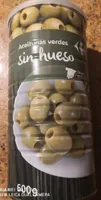 Aceitunas verdes sin hueso