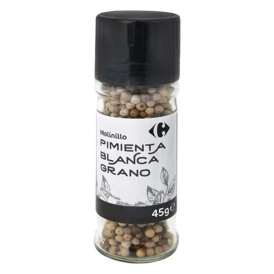 Pimienta blanca molinillo