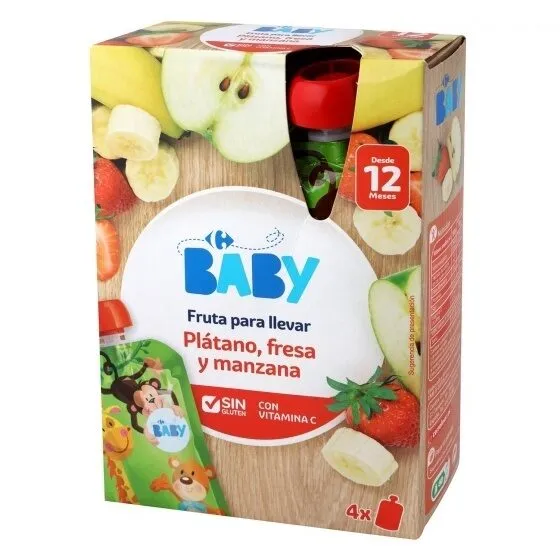 Pouch fresa-plátano