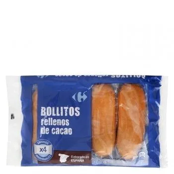 Bollitos rellenos de cacao