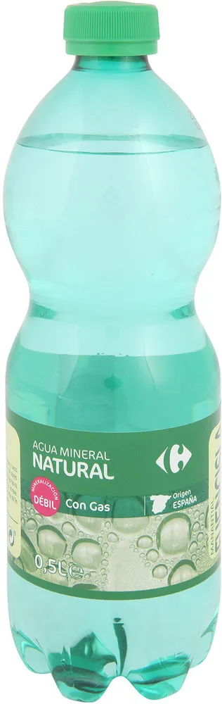 Agua mineral con gas
