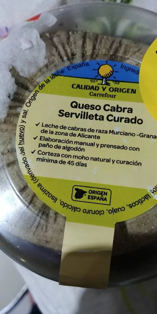 Queso cabra servilleta curado