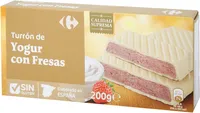 Turrón yogur fresa