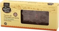Turrón de chocolate con leche y almendras