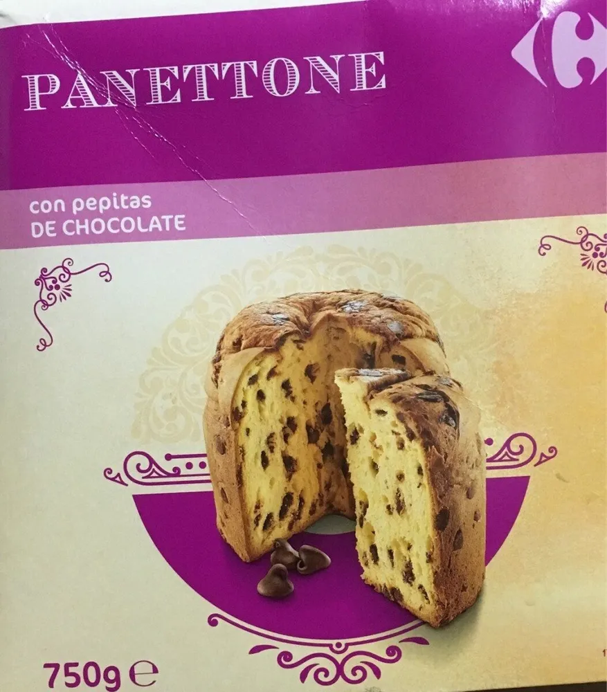 Panettone con pepitas de chocolate