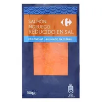 Salmón ahumado reducido en sal