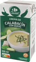 Crema de calabacín con queso