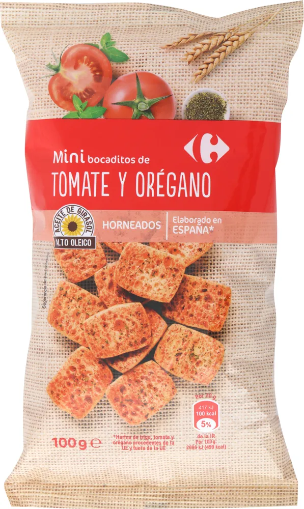 Bocaditos tomate y orégano