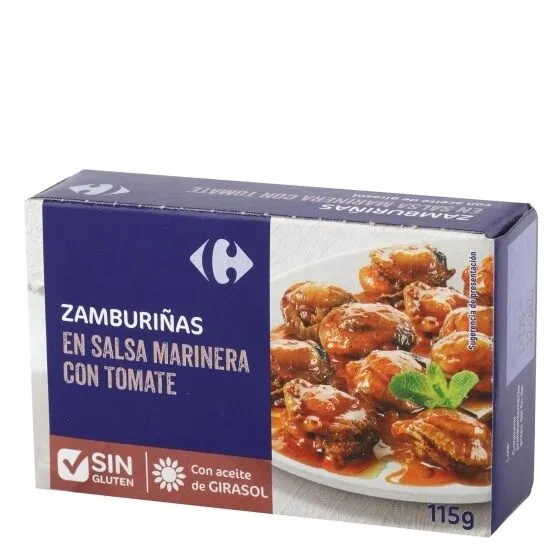 Zamburiñas en salsa marinera con tomate
