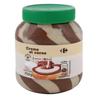 Crema untar 2 sabores 4% avellana sin aceite palma
