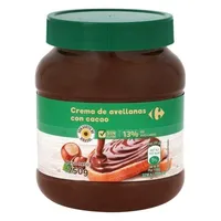 Crema cacao 13% avellana sin aceite de palma