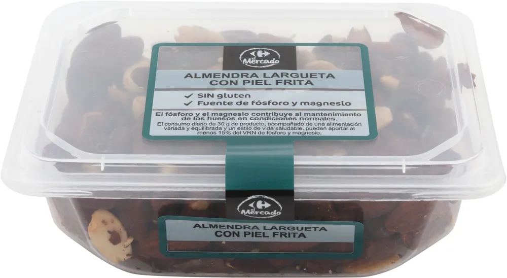 Almendra largueta piel frita