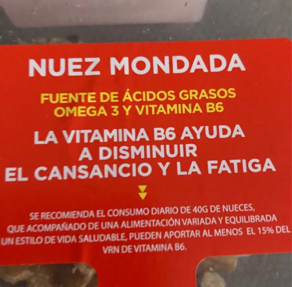 Nuez mondada