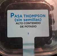 Pasa Thompson Sin Semillas