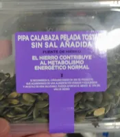 Pipa calabaza tostado pelada
