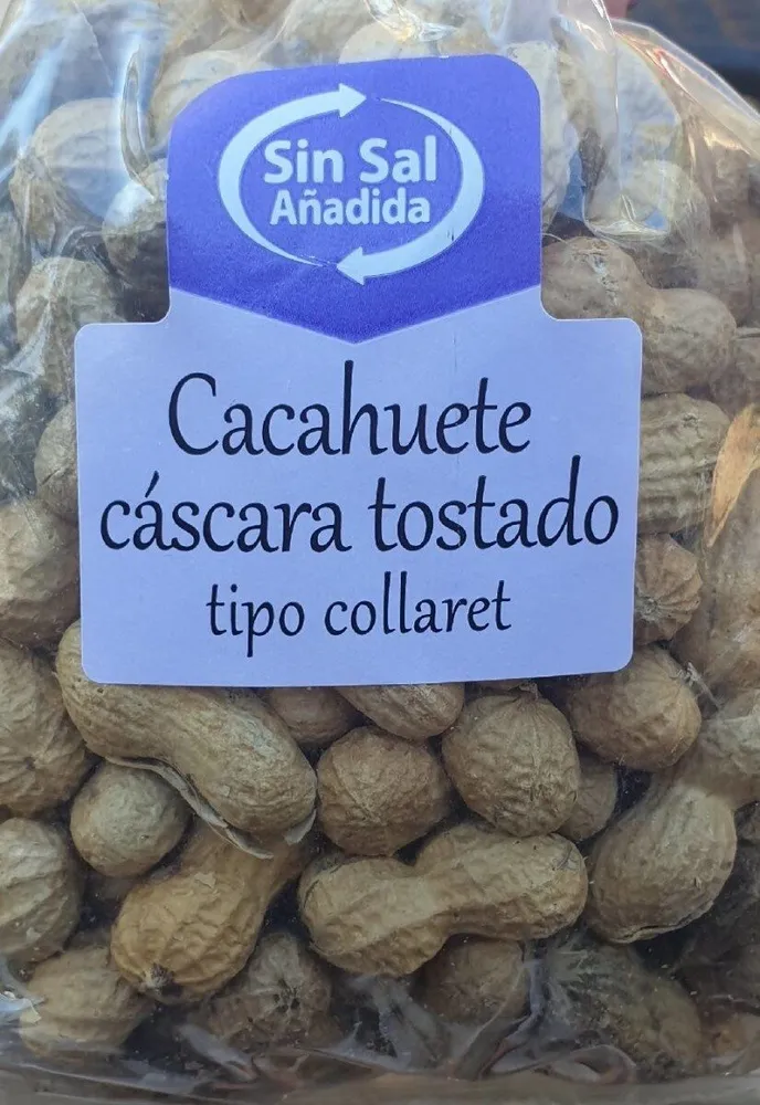 Cacahuete cascara tostado tipo collaret