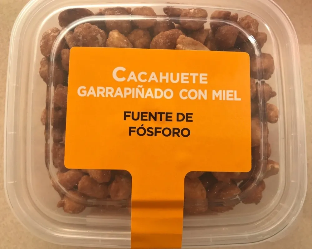 Cacahuete garrapiñado con miel