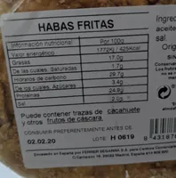 Habas fritas