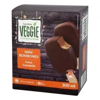 Mini bombones base coco sabor caramelo