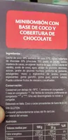 Mini bombones base coco sabor coco