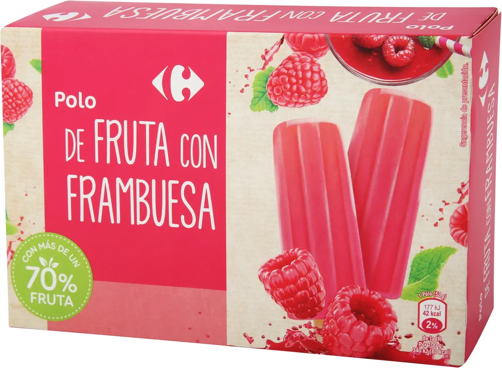 Polo De Fruta Con Frambuesas