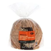 Hogaza de pan semillas de chia sesano y lino
