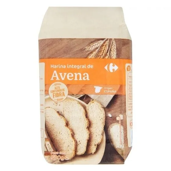 Harina de avena integral