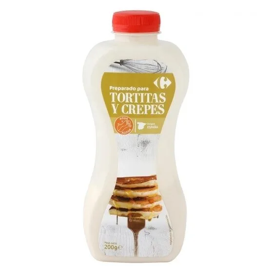 Preparado tortitas y crepes