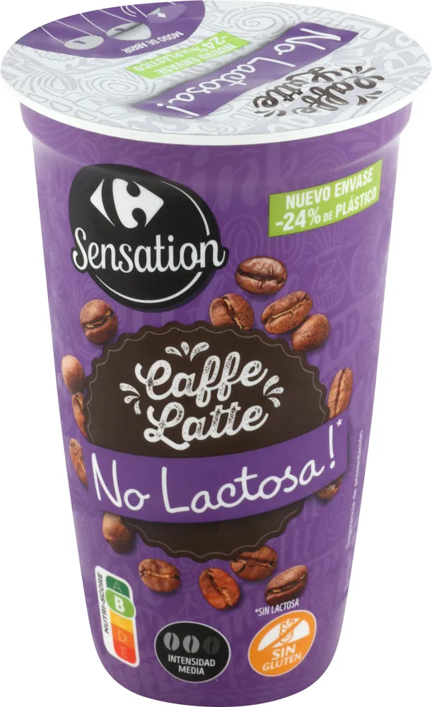 Cafe latte sin lactosa