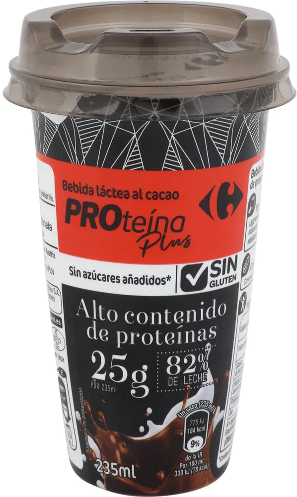 Bebida láctea al cacao proteína plus