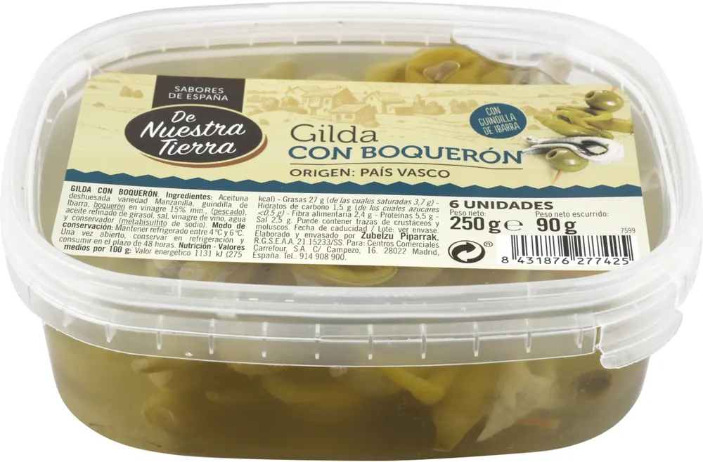 Gilda con boqueron