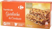 Turrón guirlache cacahuete