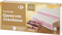 Turrón queso arándandos