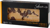 Turrón blando crujiente con chocolate