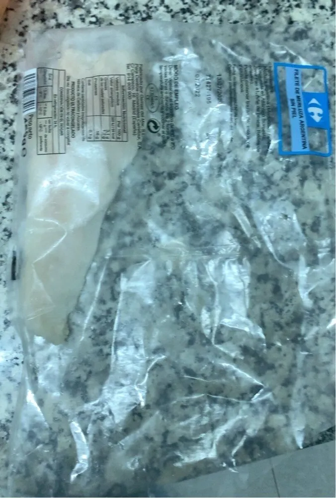 Fillete de merluza argentina sin piel