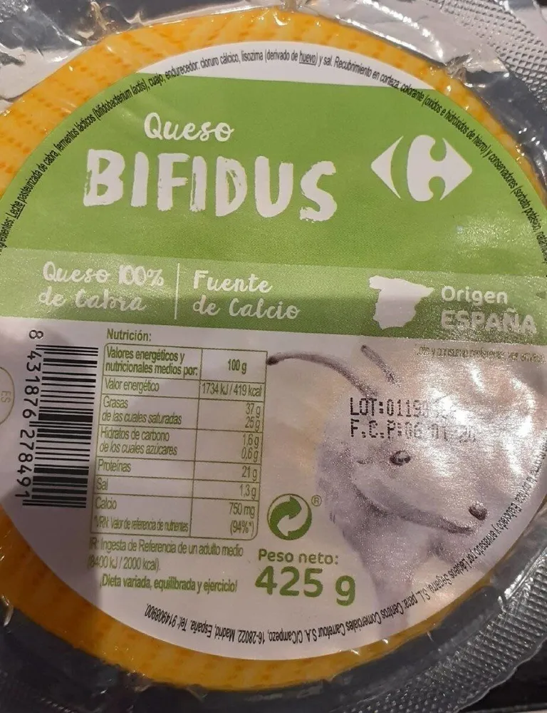 Queso Bífidus Cabra