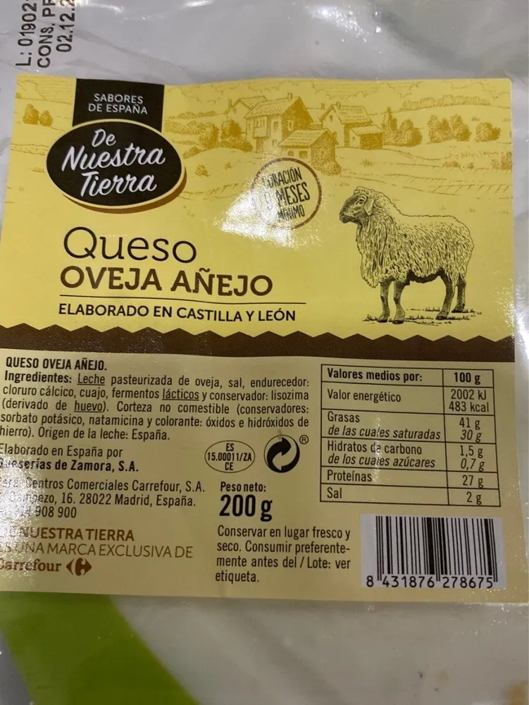 Queso vaca añejo
