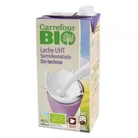 Leche ecologica sin lactosa semidesnatada