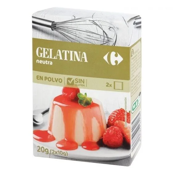 Preparado postre gelatina neutra