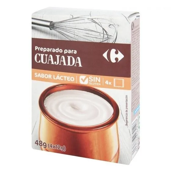 Preparado postre cuajada