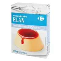 Preparado postre flan con caramelo