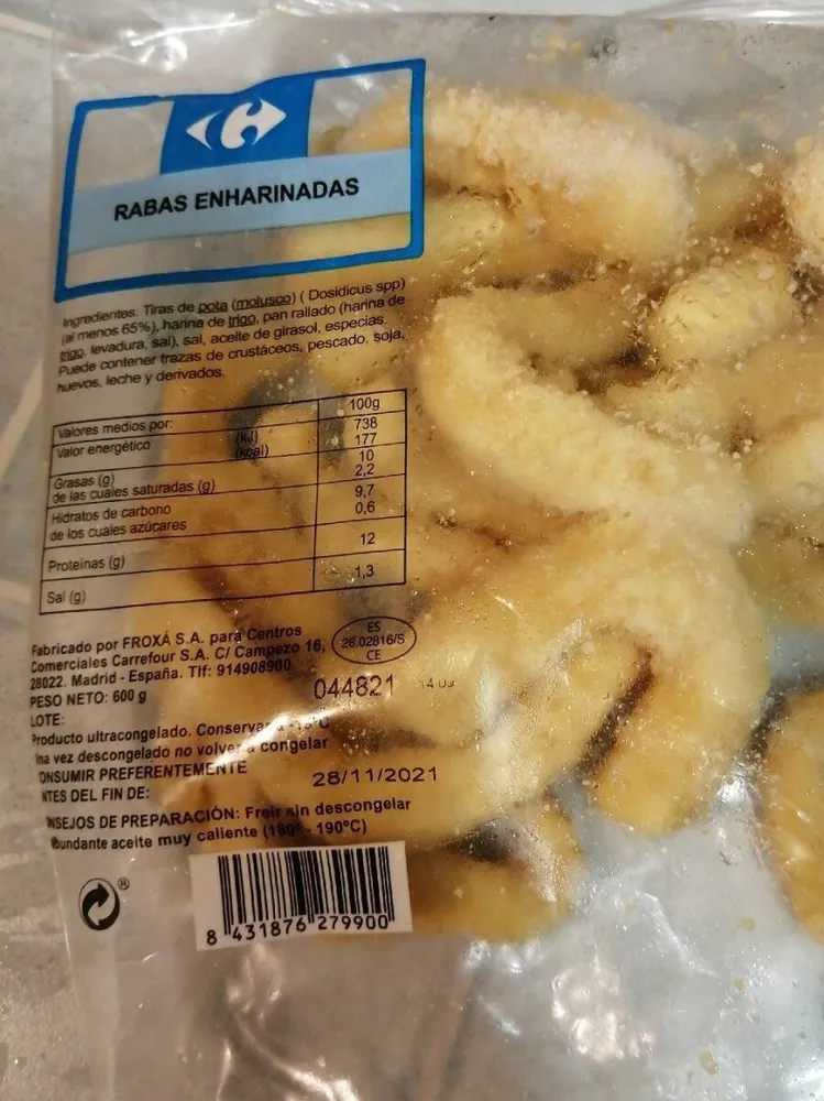 Rabas enharinadas