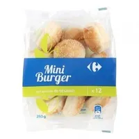 Pan mini hamburguesas con sésamo