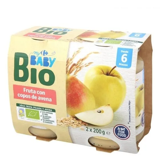 Tarrito fruta copos avena