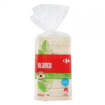 Pan molde blanco sin corteza