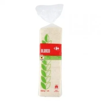 Pan molde blanco sin corteza