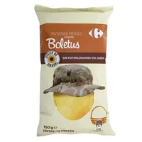Patatas fritas sartén lisas sabor boletus